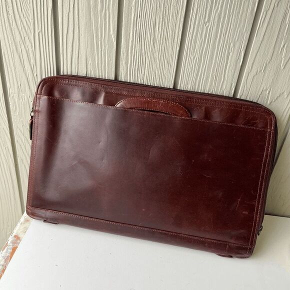 Wilsons Leather Brown Briefcase Laptop Bag – Vintage Classic Workwear Core - Picture 11 of 14